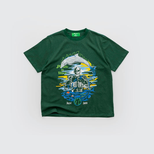 "Plastic Slayer"  T-shirt (Green)